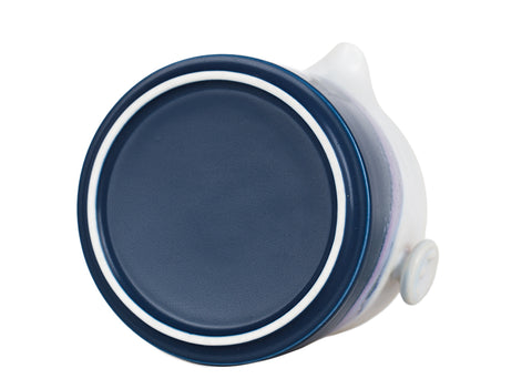 Blue Travel Tea Set with Side-Handle Teapot # 94381