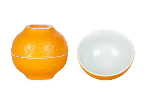 Ensemble de thé de voyage jaune avec Gaiwan # 94379