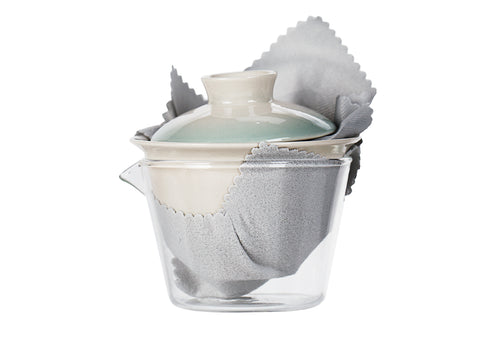 Compact Travel Gaiwan Set with Yellow Case # 94380