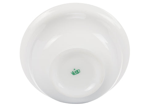 Taza acampanada de porcelana blanca con pie alto # 94501