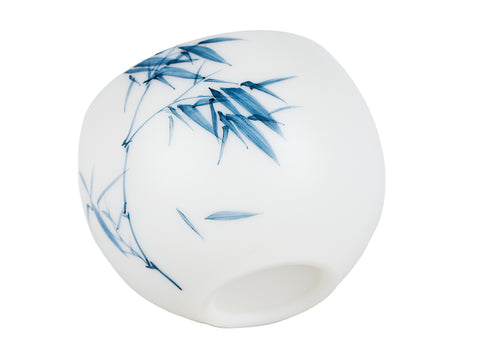 Witte Jade Porselein Bamboe Kop # 94496