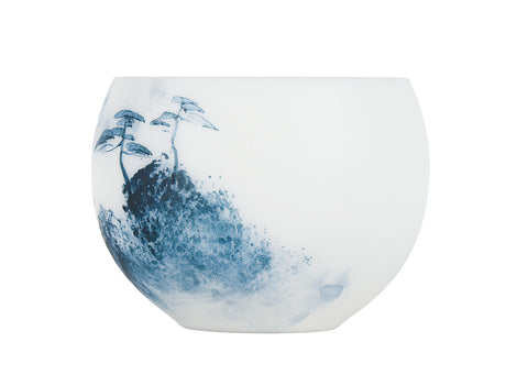 White Jade Porcelain Landscape Cup  # 94497