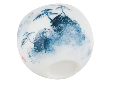 White Jade Porcelain Landscape Cup  # 94497