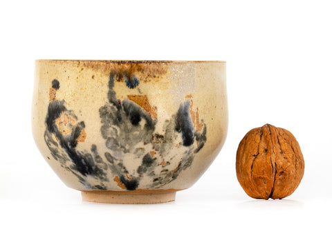 Taza de Matcha (Chavan) # 35409, cocción en madera/cerámica/pintura a mano, 256 ml.