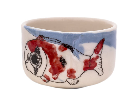 Cup Moychay, series of 'Carp' # 44405, ceramic/hand painting, 46 ml.