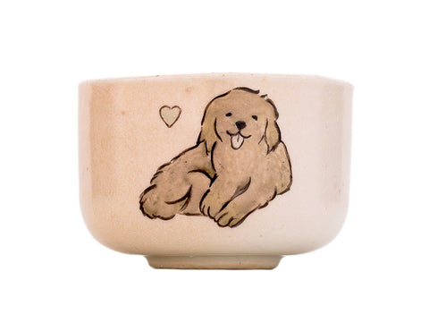 Cup Moychay 'Doggie' # 44988, ceramic/hand painting, 45 ml.