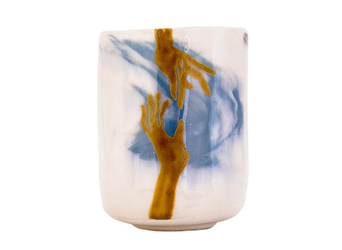Cup Moychay, series of 'Hands' # 45895, porcelain/hand painting, 195 ml.