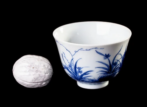 Beker # 26268, Jingdezhen-porselein, handbeschilderd, 65 ml.