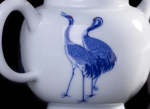 Tetera n.º 26235, porcelana de Jingdezhen, pintura a mano, 240 ml.