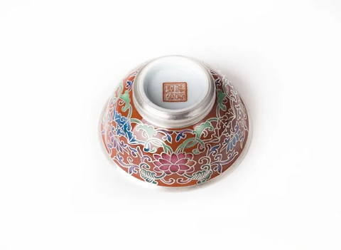 Beker # 20325, Jingdezhen-porselein, handbeschilderd, 82 ml.