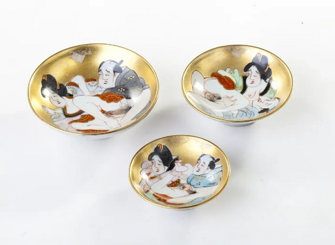 Set of antique teaware # 17410, porcelain