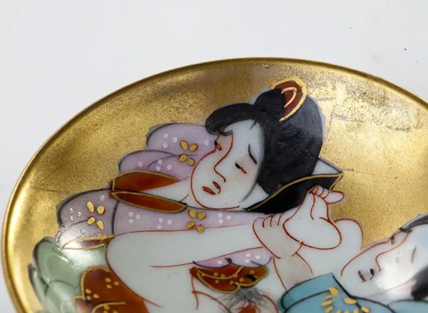 Set of antique teaware # 17410, porcelain