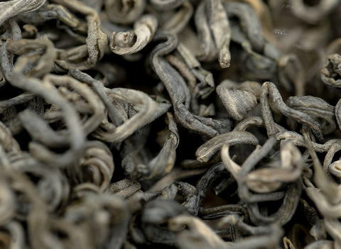 Green tea from ancient tea trees, Vietnam, (two leaf one bud)