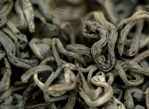 Green tea from ancient tea trees, Vietnam, (two leaf one bud)