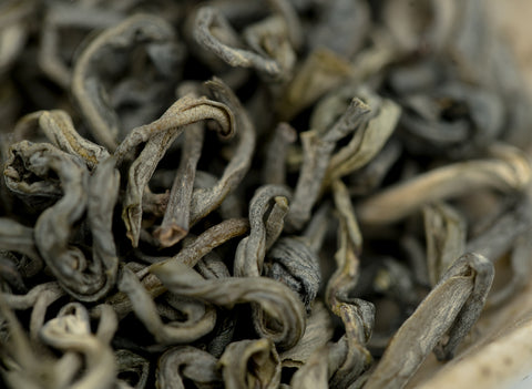 Green tea from ancient tea trees, Vietnam, (two leaf one bud)