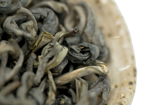 Green tea from ancient tea trees, Vietnam, (two leaf one bud)