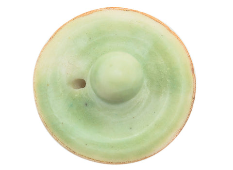 Corn teapot # 90488 by Tineke van Gils, green, porcelain 100 ml