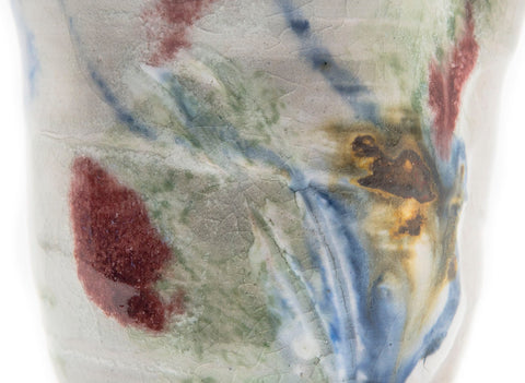 Gongdaobei # 90486 by Tineke van Gils, handpainted, stoneware, ashglaze