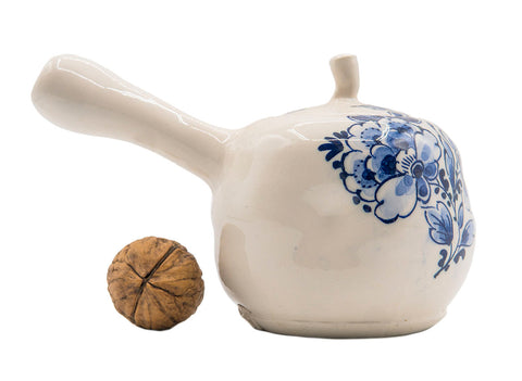 Kyusu teapot # 90472, Delft blue handpainted by Delft Blue master