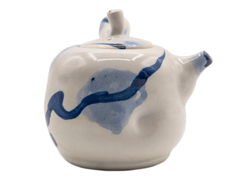 Kyusu teapot # 90475, delft blue, handpainted by Tineke van Gils 250 ml