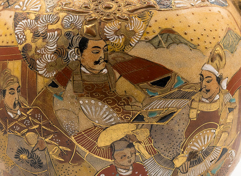 Vintage Sazumo teapot # 90391, hand painted, Japan