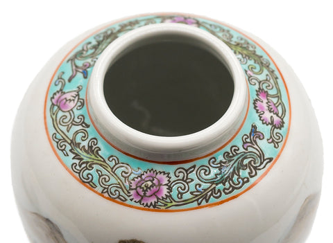 Vintage porcelain tea caddy #90376