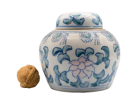 Boîte à thé en porcelaine vintage #90377