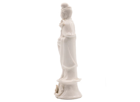 Guanyin statue, porcelain, Dehua, Fujian, vintage