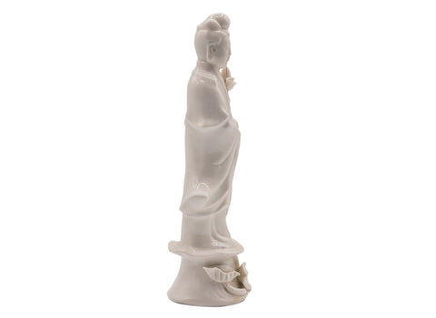 Guanyin statue, porcelain, Dehua, Fujian, vintage