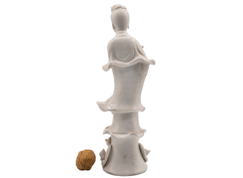 Guanyin statue, porcelain, Dehua, Fujian, vintage