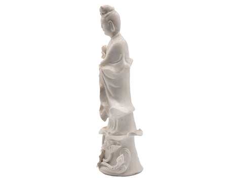 Guanyin statue, porcelain, Dehua, Fujian, vintage