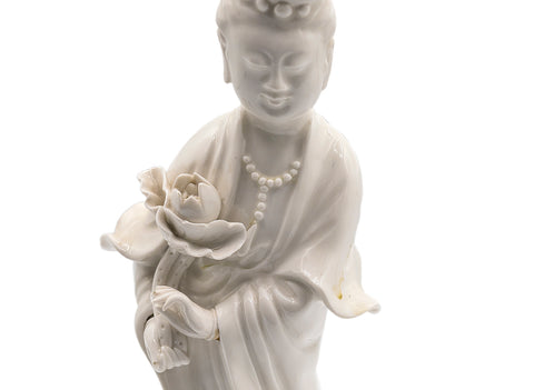 Guanyin statue, porcelain, Dehua, Fujian, vintage