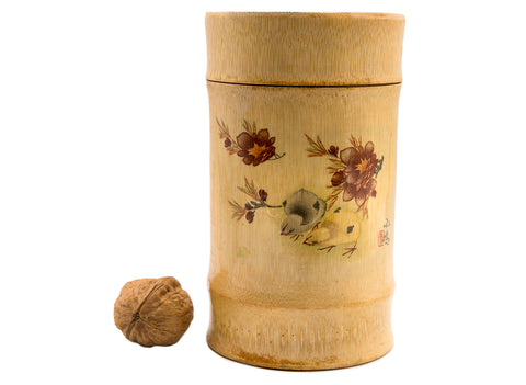 Boîte à thé en bambou, années 1990