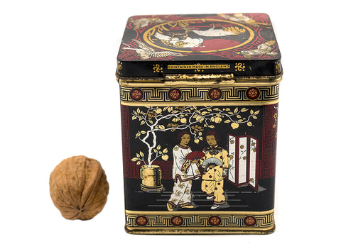 Vintage tin tea can #90313, China