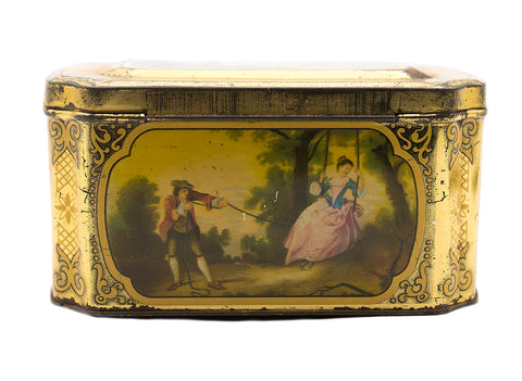 Vintage metal tin box #90314