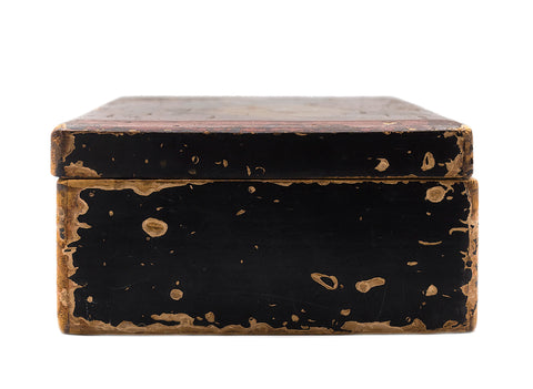 Hand painted wooden box #90320, Japan