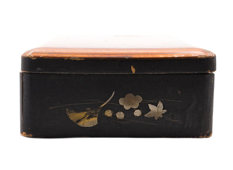 Hand painted wooden box #90321, Japan