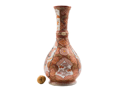 Handbemalte Vintage-Vase Nr. 90328, Japan, Kutani, Anfang des 20. Jahrhunderts