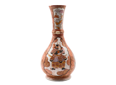 Handbemalte Vintage-Vase Nr. 90328, Japan, Kutani, Anfang des 20. Jahrhunderts