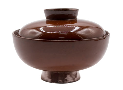 Japanese vintage bowl, wood, lacquer, hand painting #90502