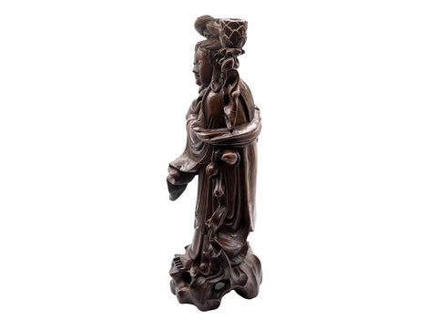 Woodcarved statue, China, vintage