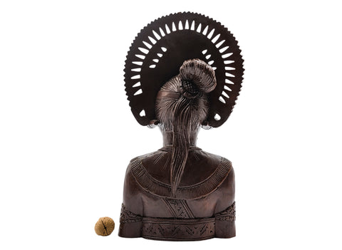 Houtsnijwerk, etnische damefiguur, Thailand