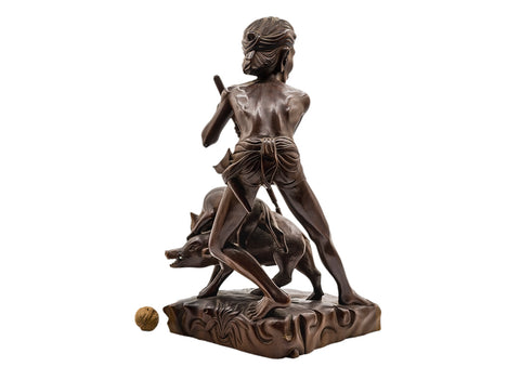 Wood Carving, vintage statue, Thailand