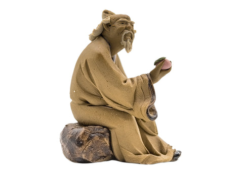 Miniature vintage pottery figure, China, 1980s #90529