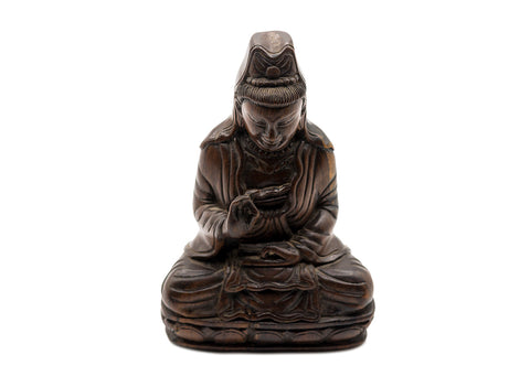 Statua di Guanyin, intaglio del legno, Cina, vintage