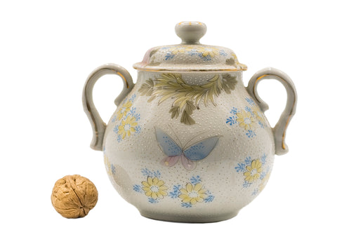 Japanese porcelain set, vintage, mid XX century, handpainted