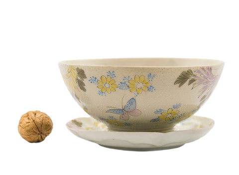 Japanese porcelain set, vintage, mid XX century, handpainted