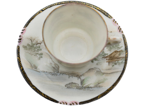 Japanese vintage handpainted porcelain cup #90518