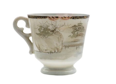 Japanese vintage handpainted porcelain cup #90518