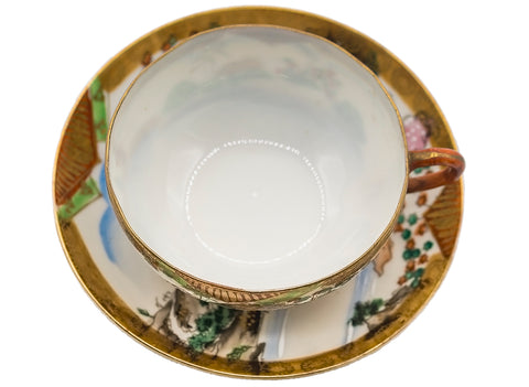 Japanese vintage handpainted porcelain cup #90517